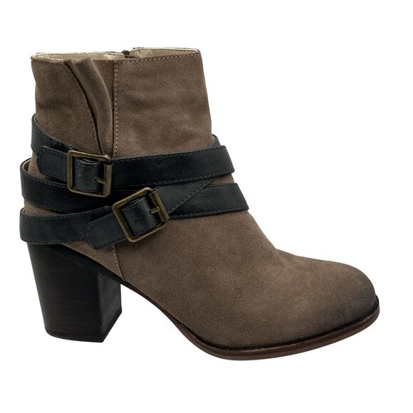 NEW Soho Cobbler Womens 8.5 Ankle Leather Booties Strappy Western Cowgirl Boots - Picture 8 of 15